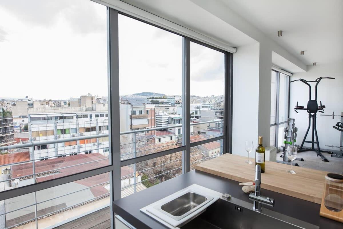 Penthouse With 360 View Of Athens And Private Gym Διαμέρισμα Εξωτερικό φωτογραφία
